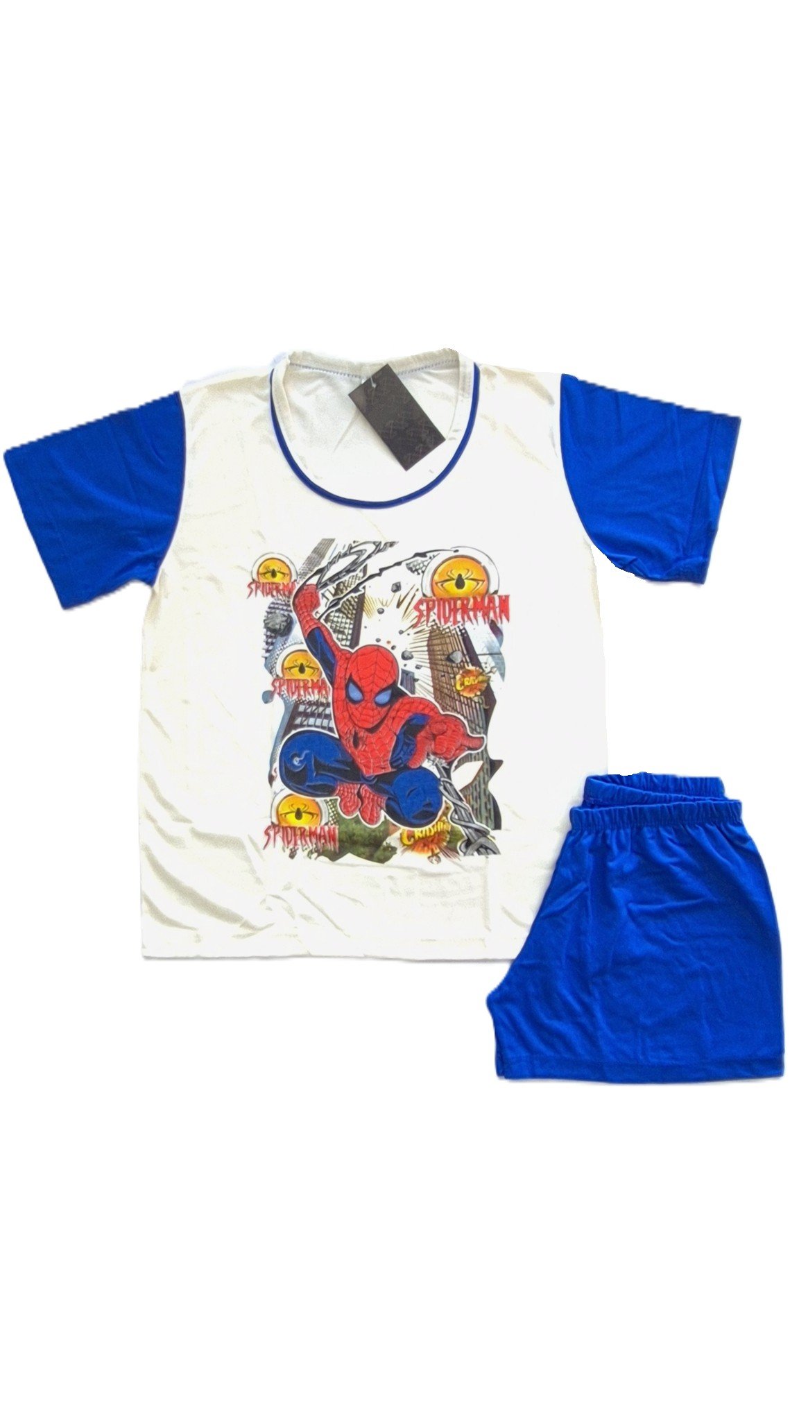 PIJAMA INFANTIL PV MANGA CURTA COM SHORT.