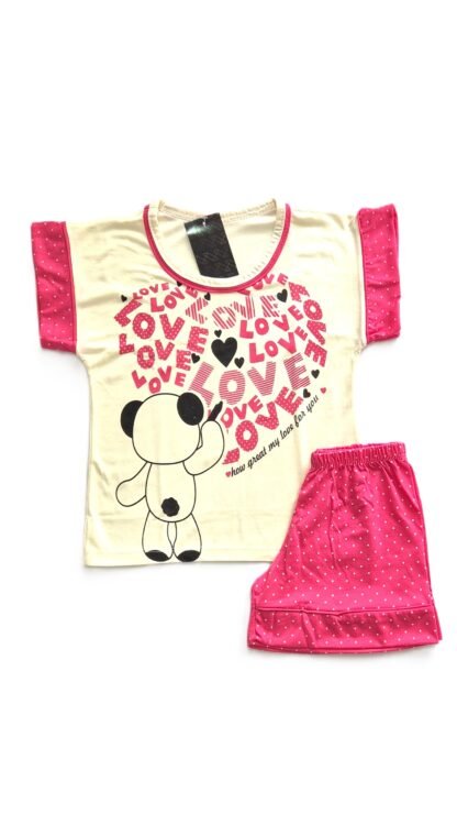 PIJAMA INFANTIL PV MANGA CURTA COM SHORT