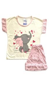 PIJAMA INFANTIL PV MANGA CURTA COM SHORT