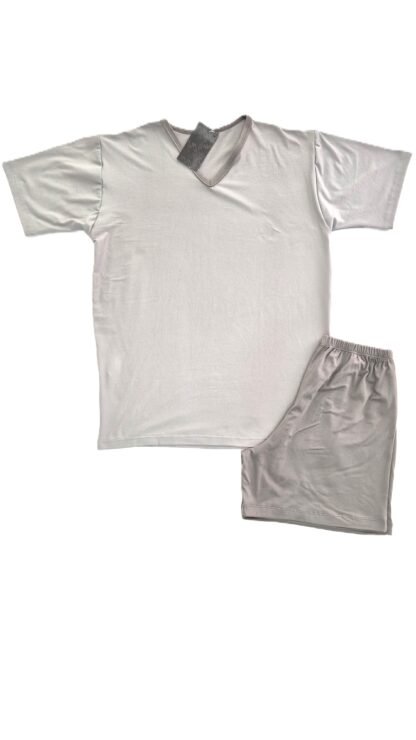 PIJAMA MANGA CURTA COM SHORT -  SUED MASCULINO