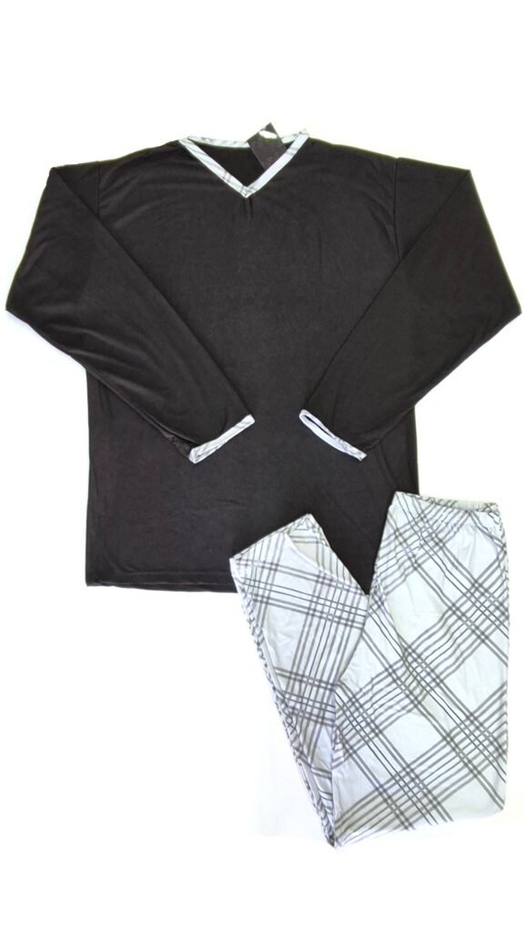 PIJAMA MANGA COMPRIDA COM CALÇA - MASCULINO SUED