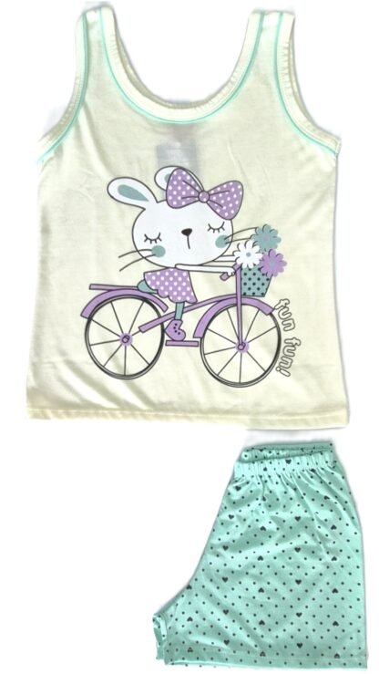 PIJAMA INFANTIL PV CAMISETA REGATA COM SHORT